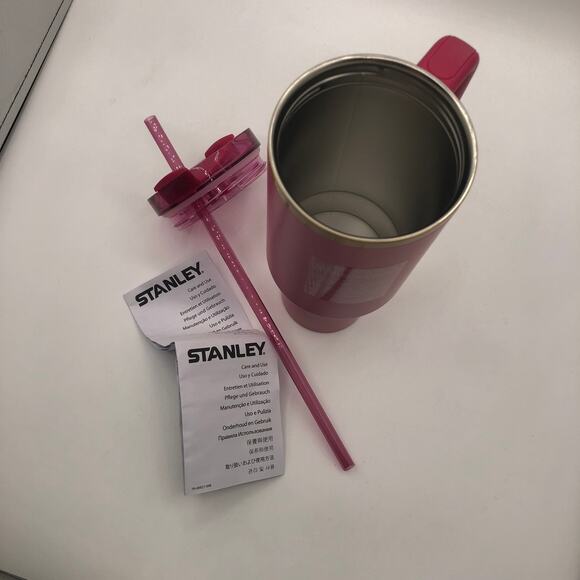 Stanley x Starbucks 40oz Tumbler berry Pink and Gold Holiday 2024 NEW